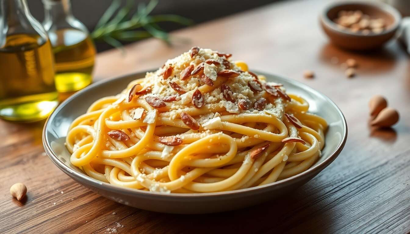 Casarecce à la crème de fenouil et amandes : recette savoureuse