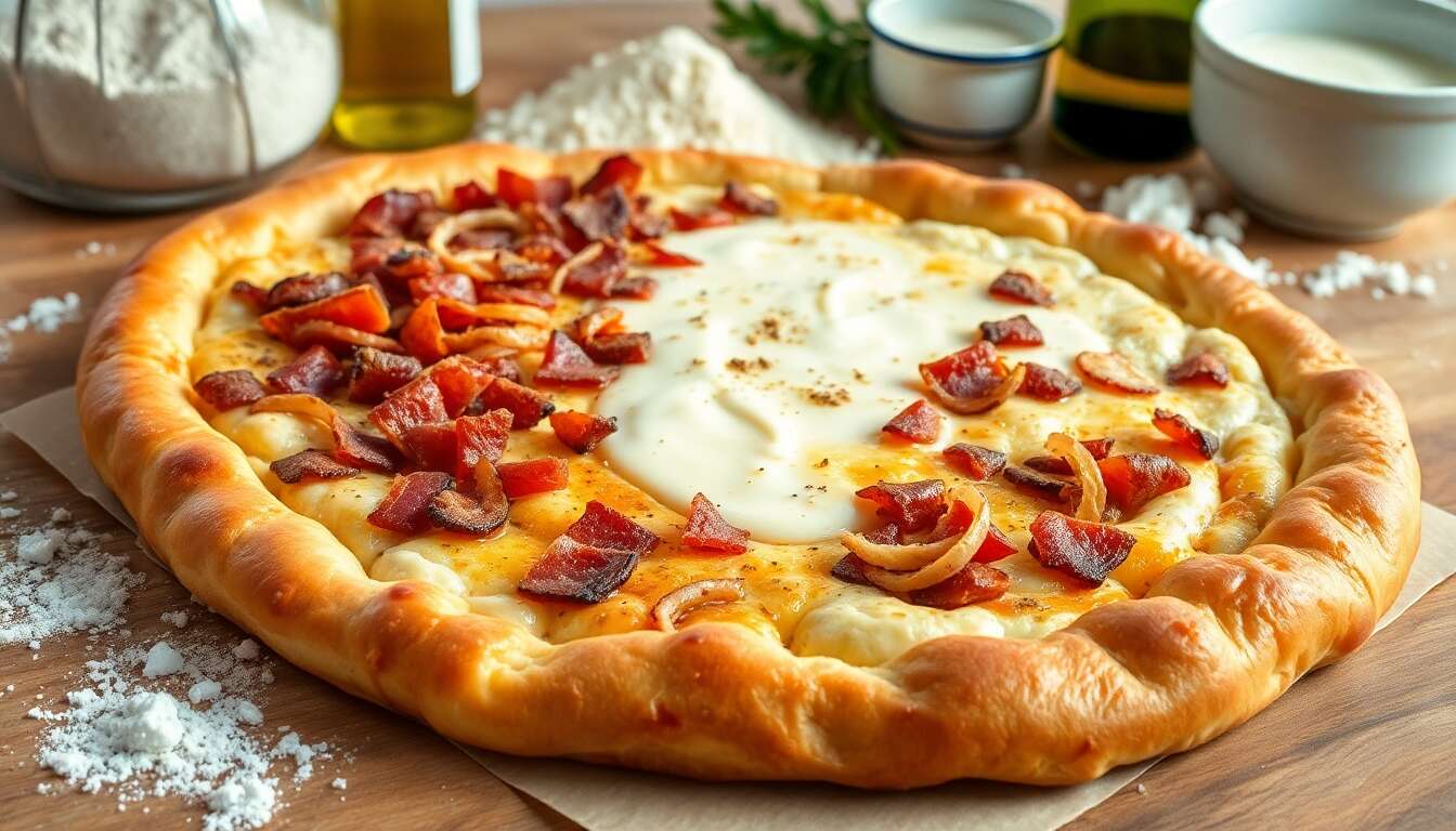 Recette authentique de la flammekueche alsacienne