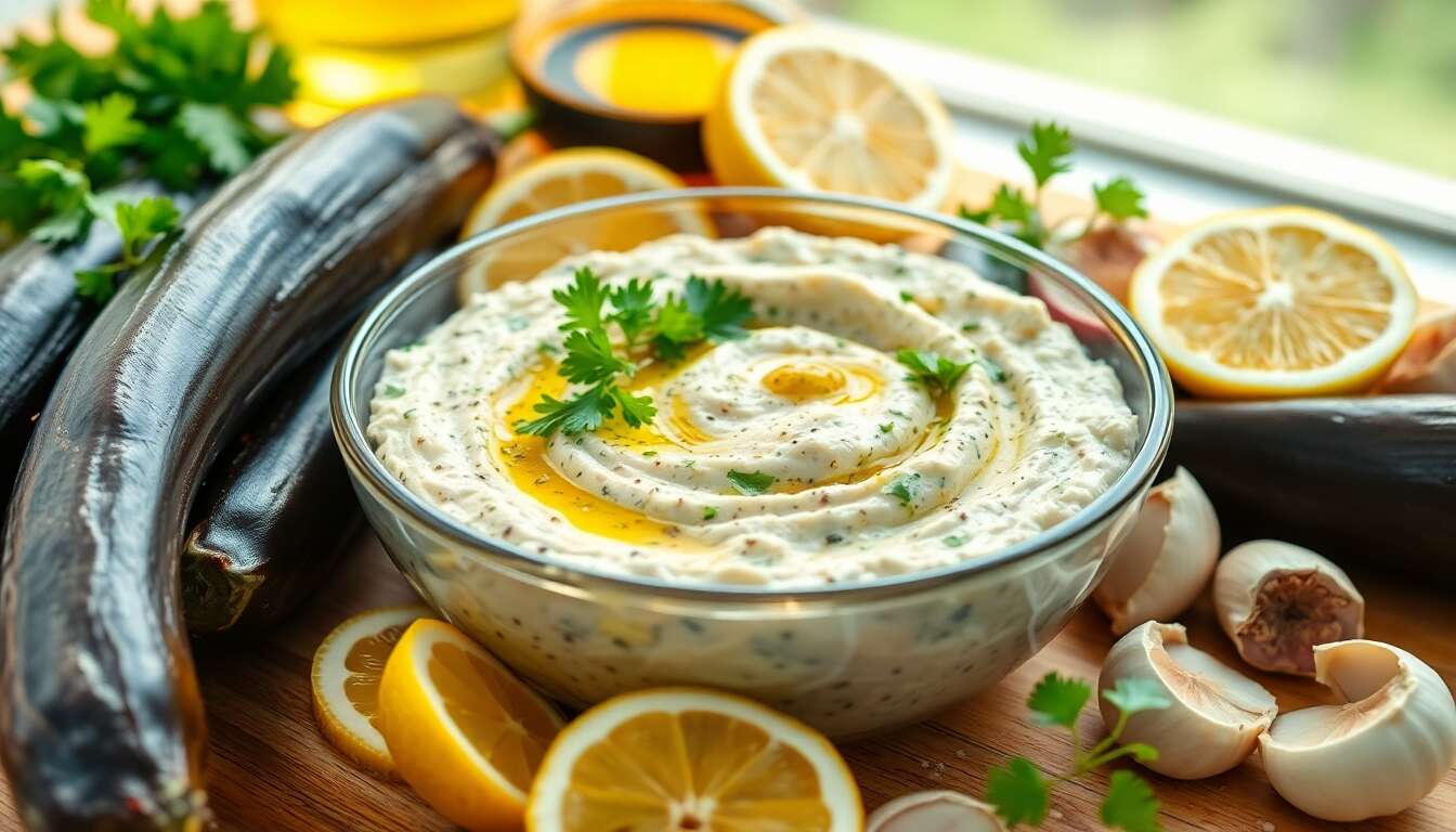 Recette de Melitzanosalata : caviar d'Aubergines Savoureux