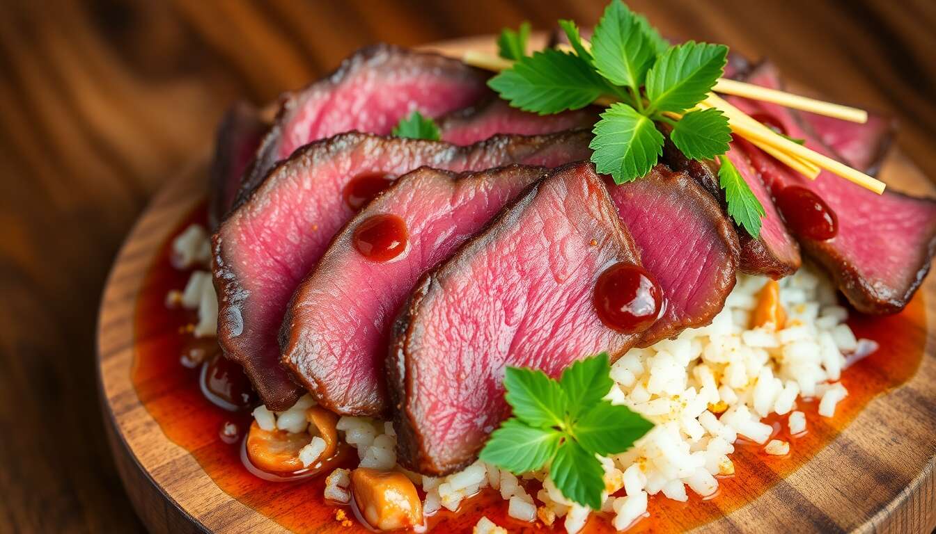 Salade thaïlandaise de boeuf émincé : recette Yam Nuea avec Bavette rouge des Flandres