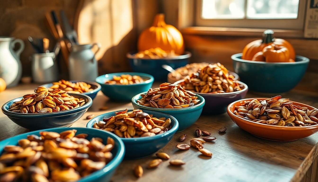 Utilisation culinaire des graines de courge s&eacute;ch&eacute;es