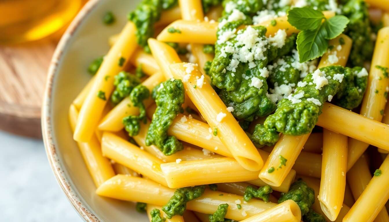 Penne au pesto d'anis : recette savoureuse