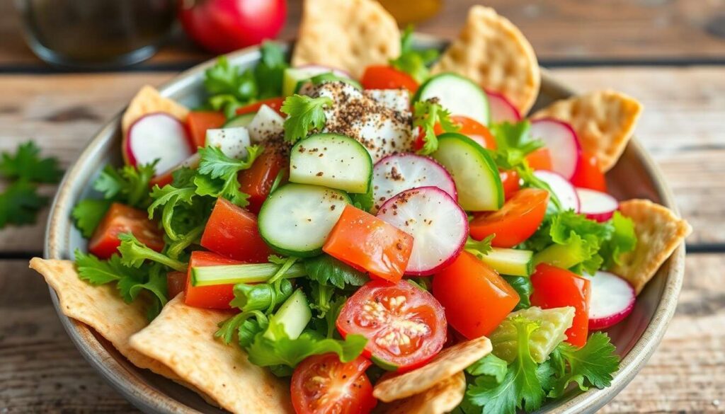 Recette de salade fattouche authentique : saveurs du Liban