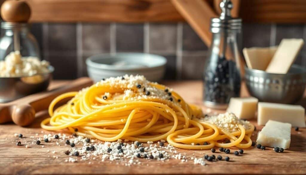 Recette facile : cacio e Pepe en préparation !