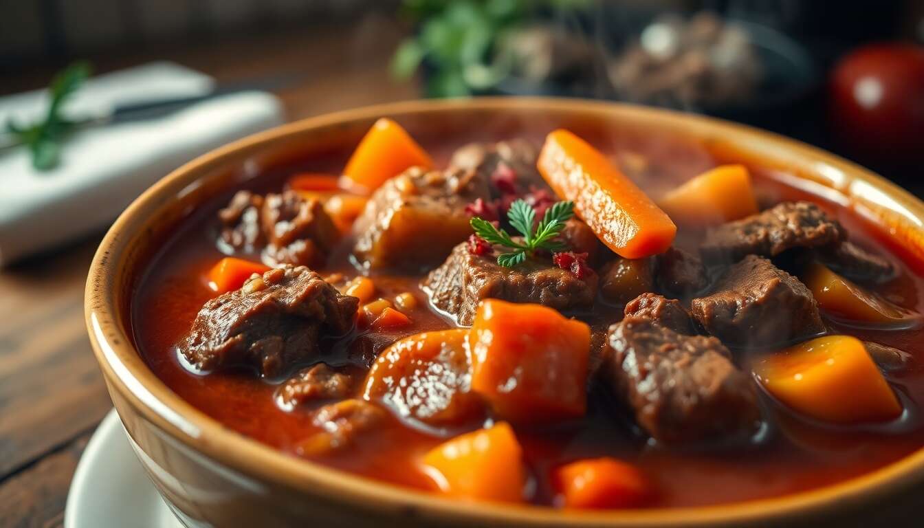 Recette authentique du goulash hongrois