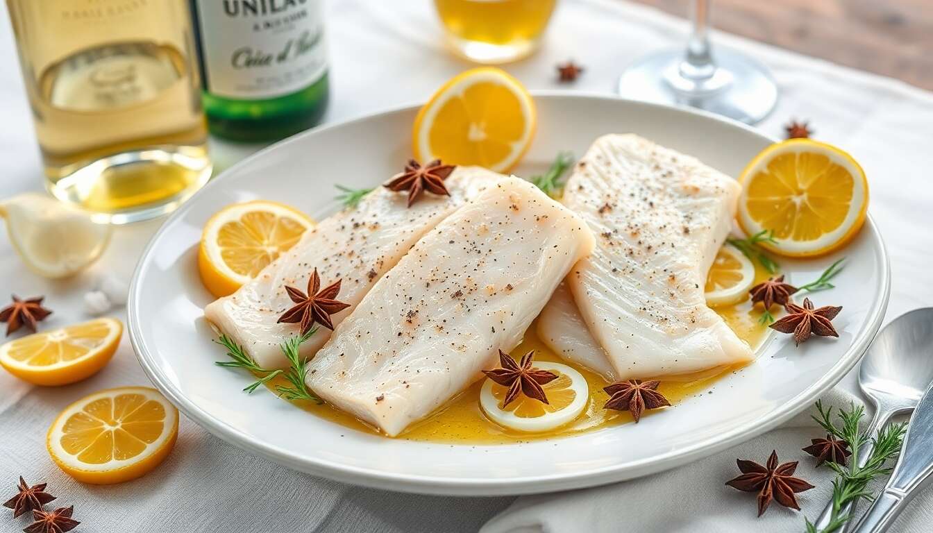 Cabillaud à l'oignon anisé, vin blanc et citron : recette gourmande