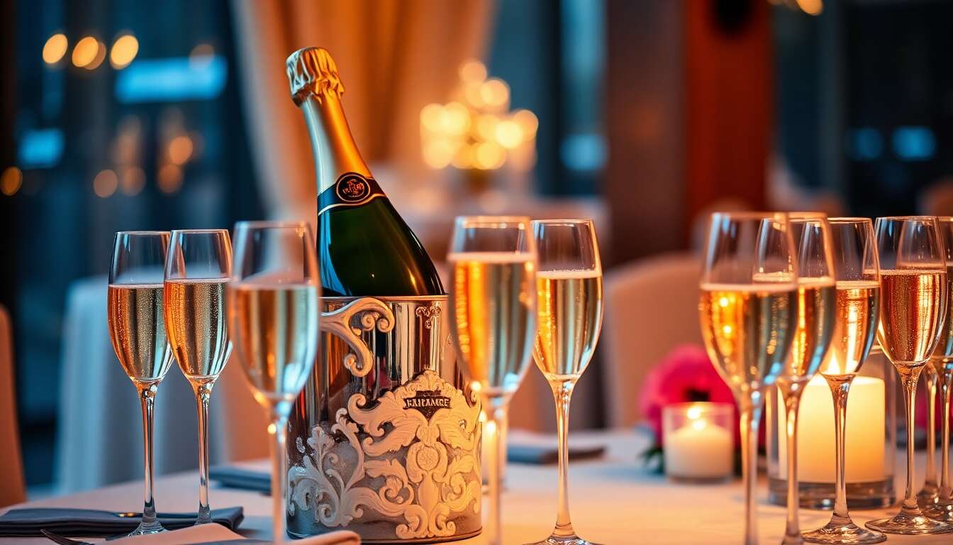 Comment garder le champagne à la bonne température pendant un service traiteur ?