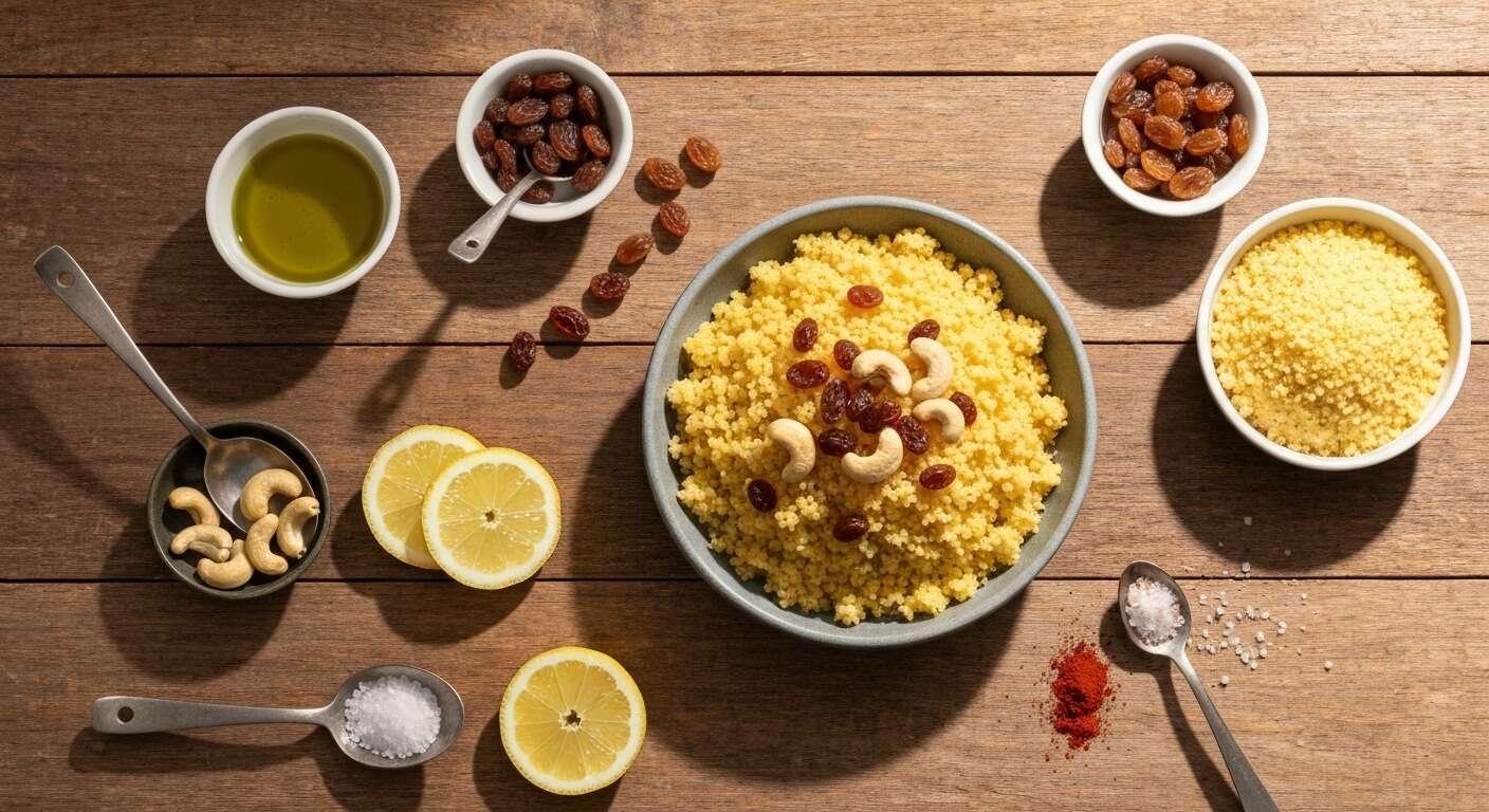 Taboulé piquant aux raisins et noix de cajou : recette légère et savoureuse