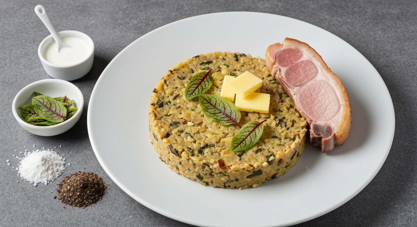 Stoemp à l'oseille et côte de porc d'Ardenne : recette savoureuse
