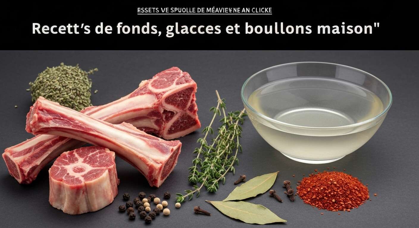 Recettes de fonds, glaces et bouillons maison
