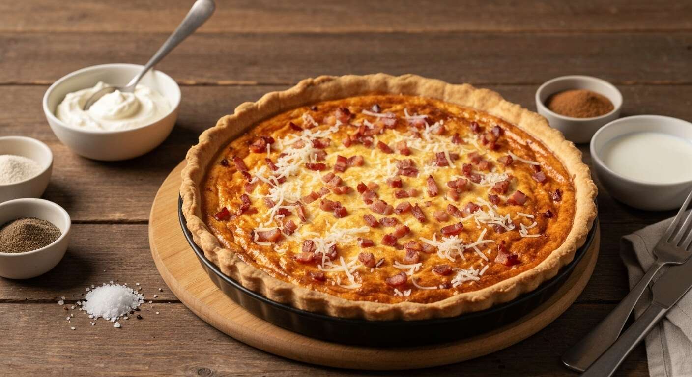 Recette de la presque quiche lorraine : un délice revisité