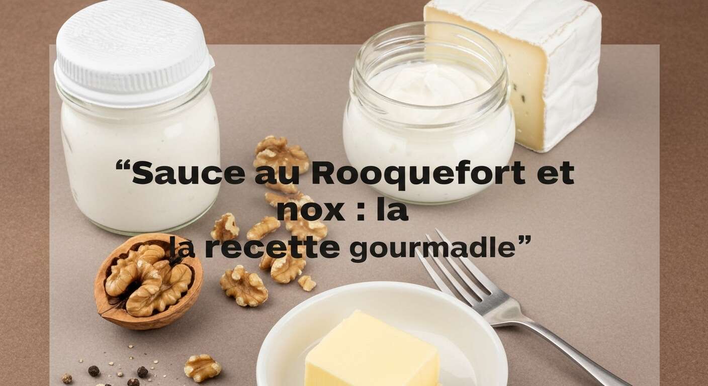 Sauce au Roquefort et noix : la recette gourmande