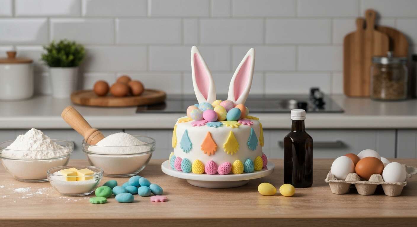 Gâteau de Pâques en pâte à sucre : recette festive et créative