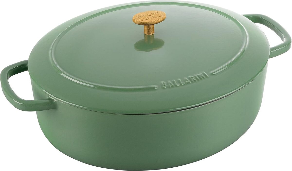 Test : cocotte en fonte Ballarini Bellamonte 33 cm, ovale, vert