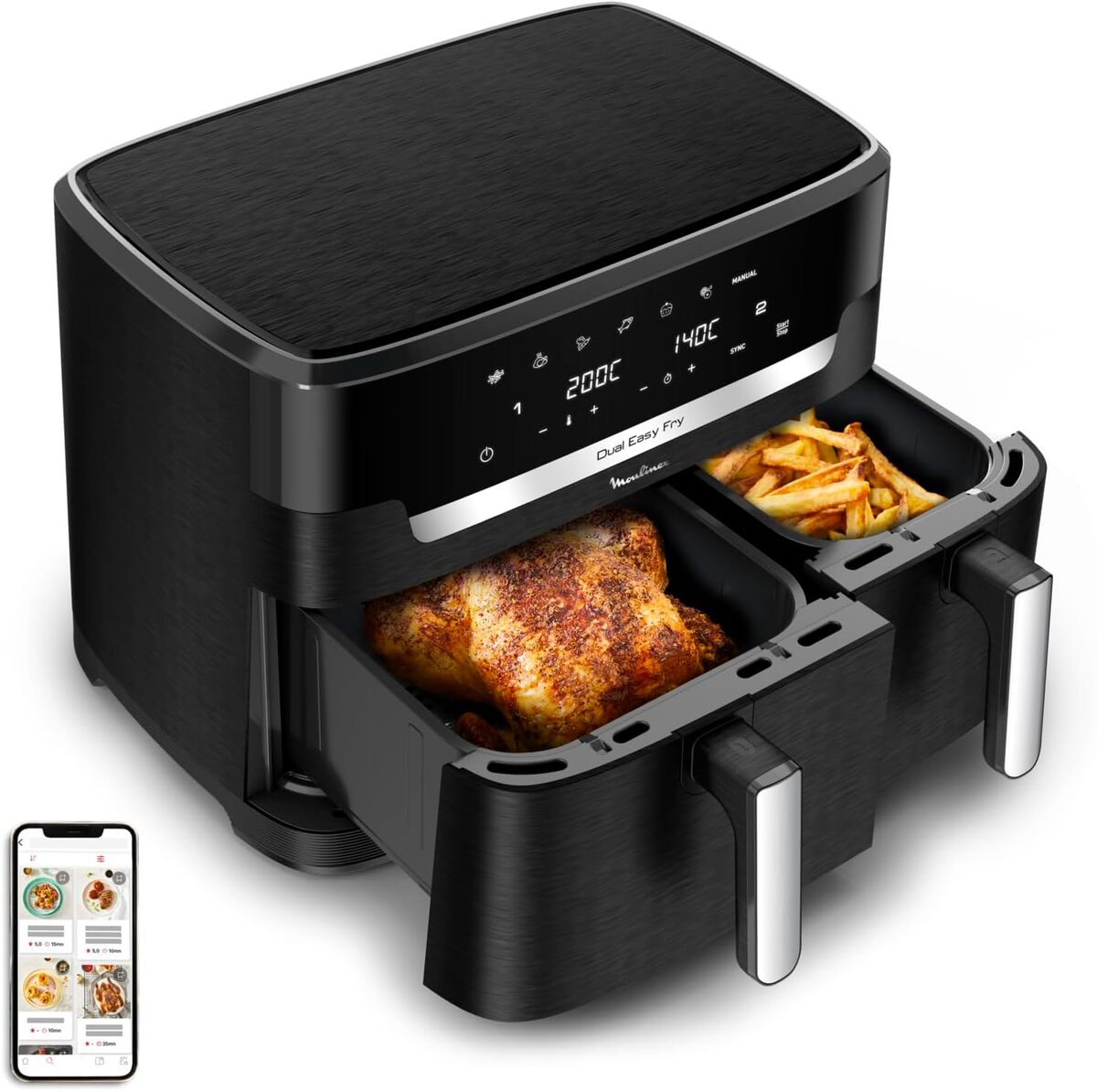 Test : moulinex Dual Easy Fry XXL 11L, performance familiale
