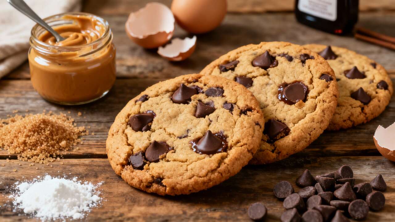 Biscuits au beurre de cacahuète et chocolat : recette savoureuse