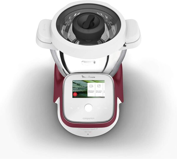 Moulinex HF9345 I-Companion Touch XL robot cuiseur multifonction, 1550 W, 3L, de 30 à 150 °C, 14 programmes automatiques, 6 accessoires dédiés, recettes personnelles via l'application, écran tactile