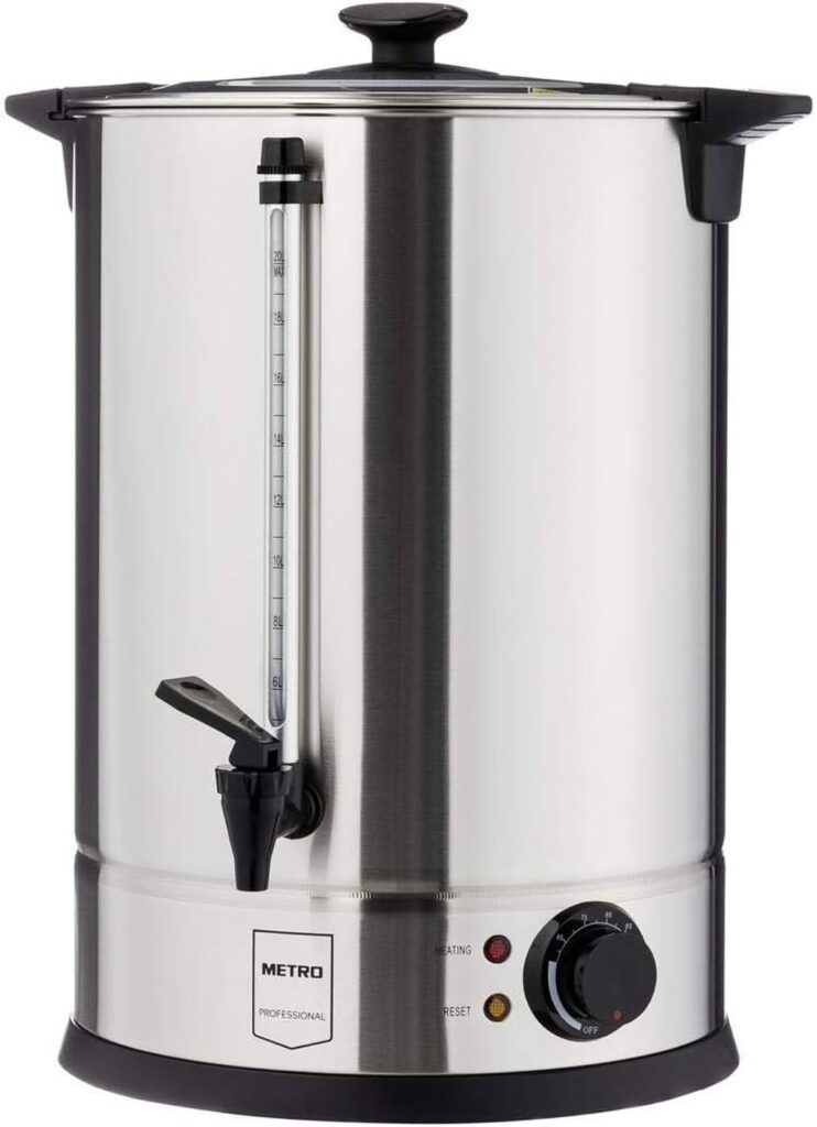 Test : bouilloire METRO Professional GWB1020, 20 l, 2600 W