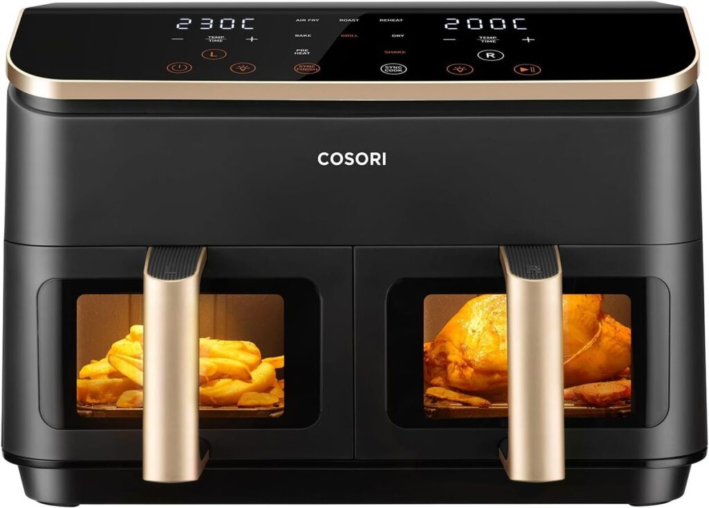 Test : cOSORI Air Fryer 2 compartiments 8.5L, friteuse sans huile