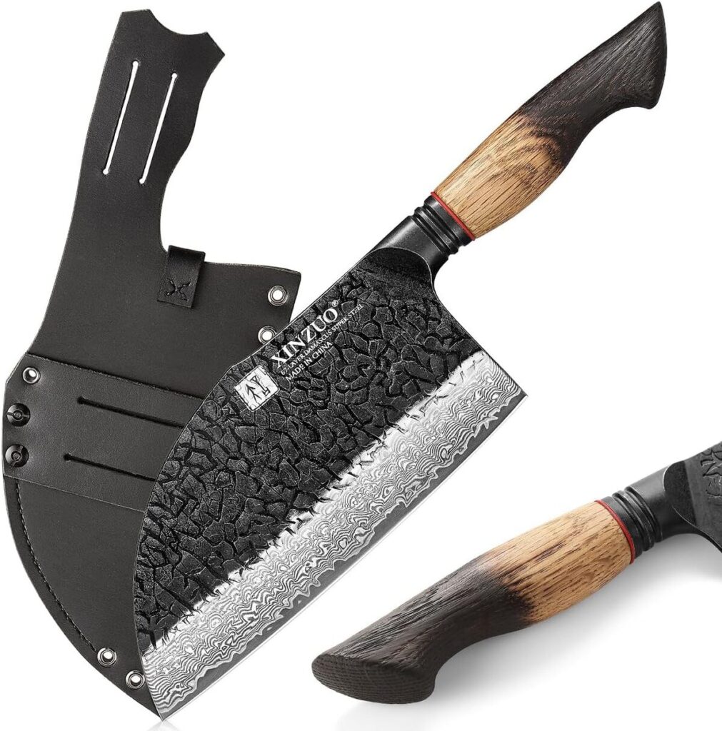 Test : couperet Xinzuo 18, 5 cm acier damas