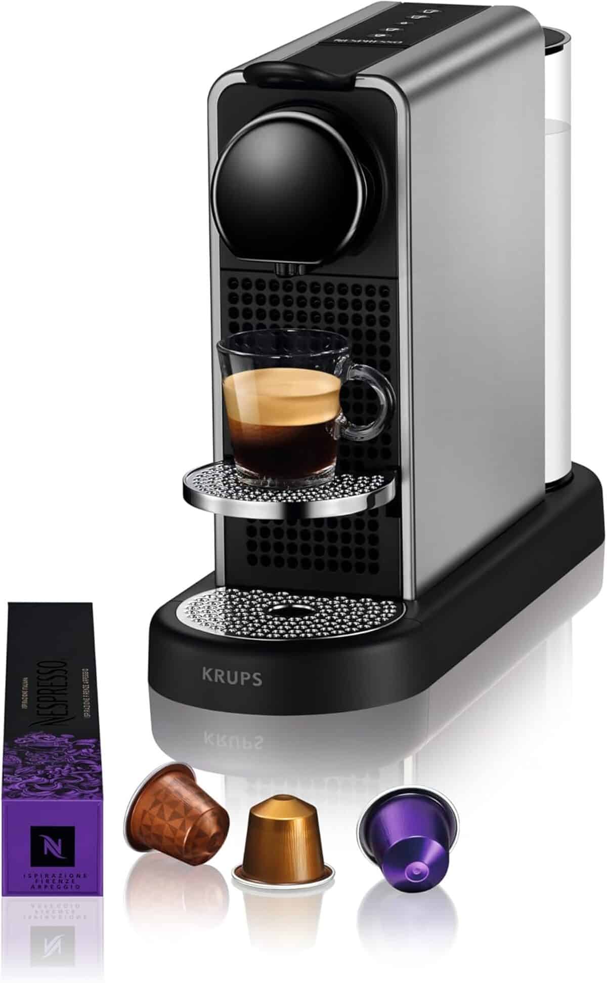 Test de la cafetière Nespresso Krups Citiz Platinum Titane