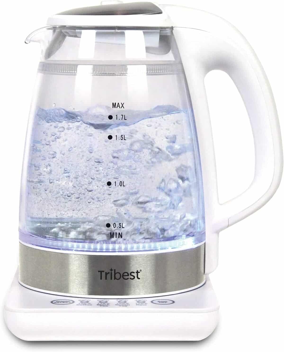Test de la théière électrique en verre Tribest GKD-450 blanche