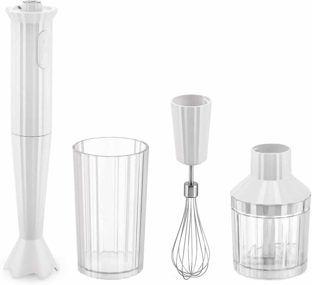 Test du mixeur Alessi Plissé MDL10S W : design et puissance 500W
