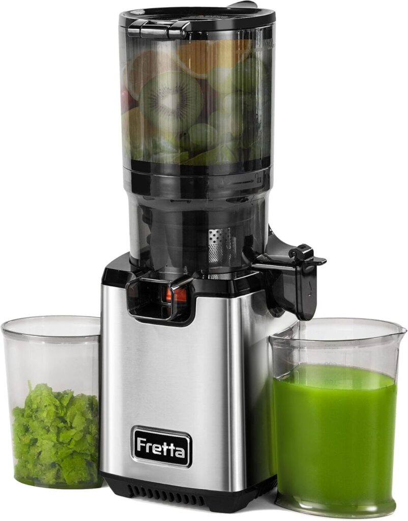 Test extracteur de jus Fretta 250W : mastication lente et grande goulotte