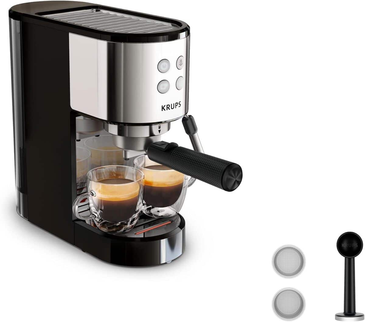 Test Krups Virtuoso Essential XP441810 : expresso compact à 15 bars