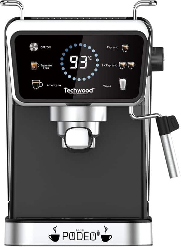 Techwood Machine Expresso TCA-1386EXN, Noir