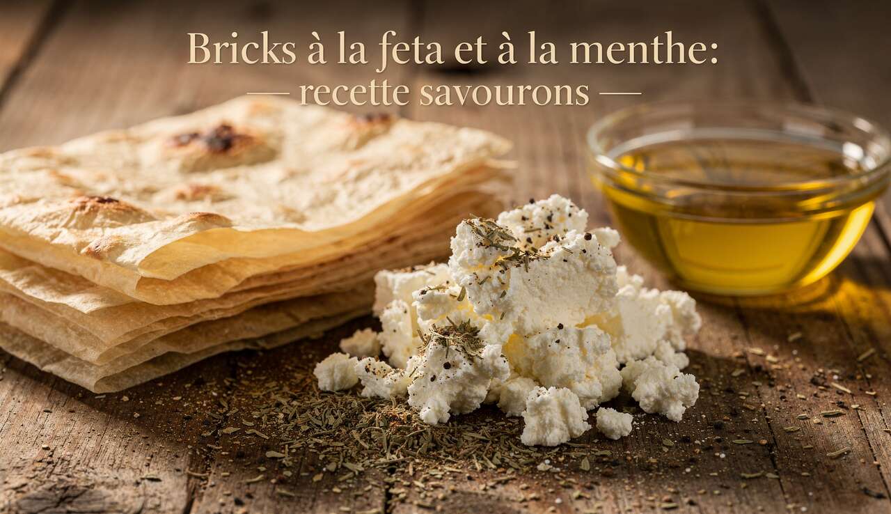 Bricks à la feta et à la menthe : recette savoureuse