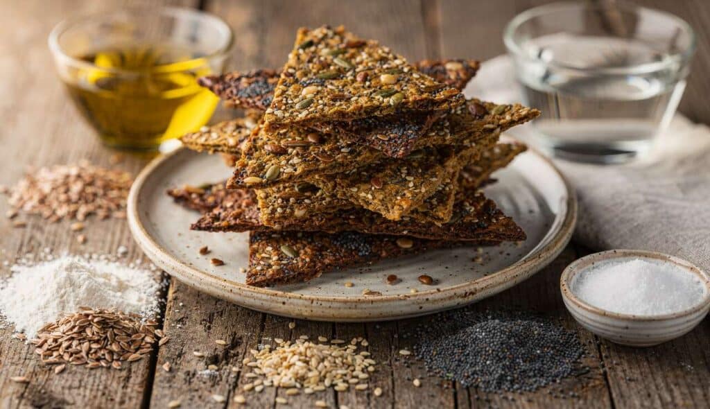 Crackers maison aux graines : l'apéritif parfait