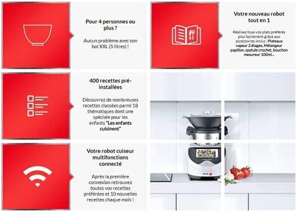 Robot de cuisine multifonctions FAGOR CONNECT - Garanti 2 ans