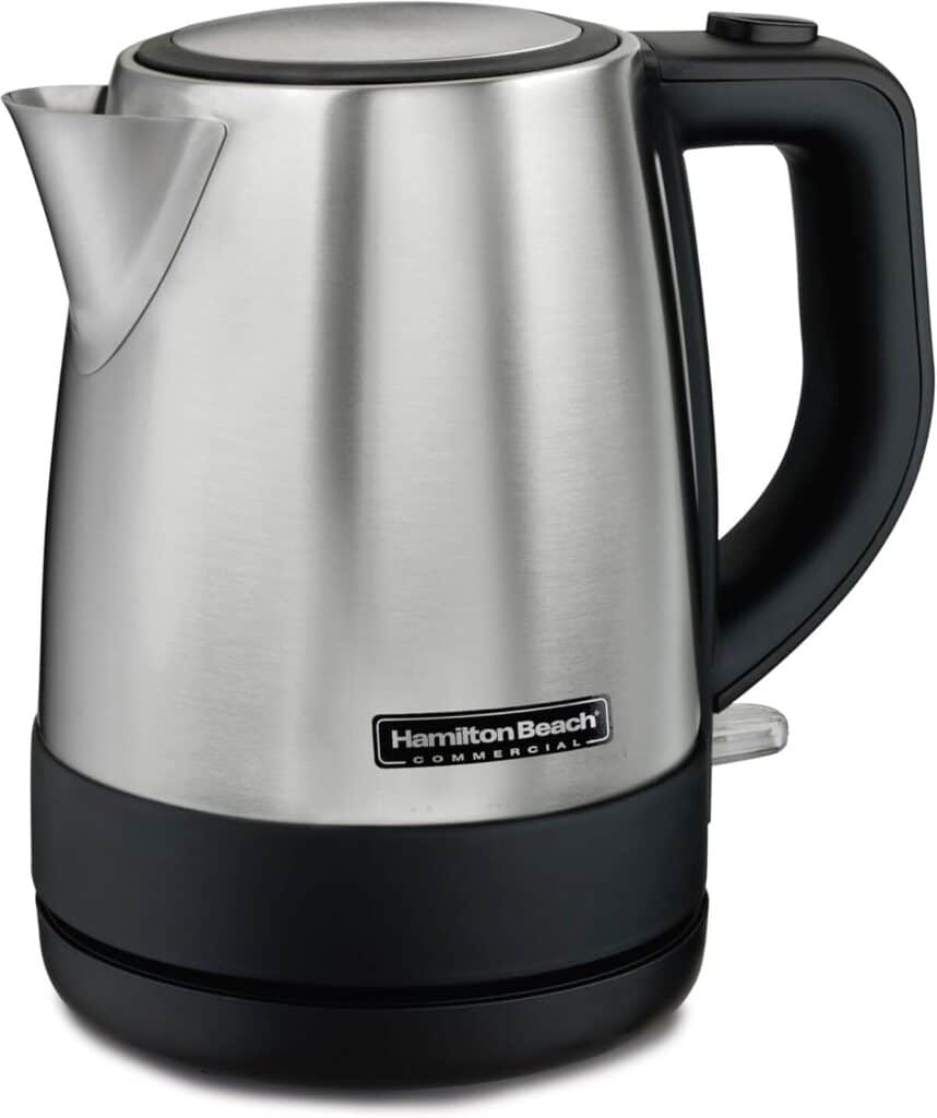 Test de la bouilloire Hamilton Beach HKE110 : efficacité et design inoxydable