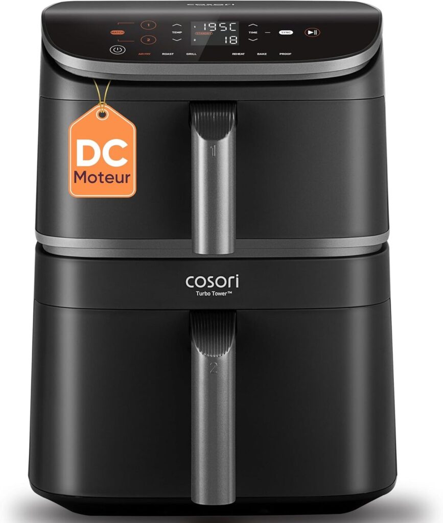 Test de la friteuse COSORI Air Fryer Turbo Tower 10, 8L : design compact et 6-en-1