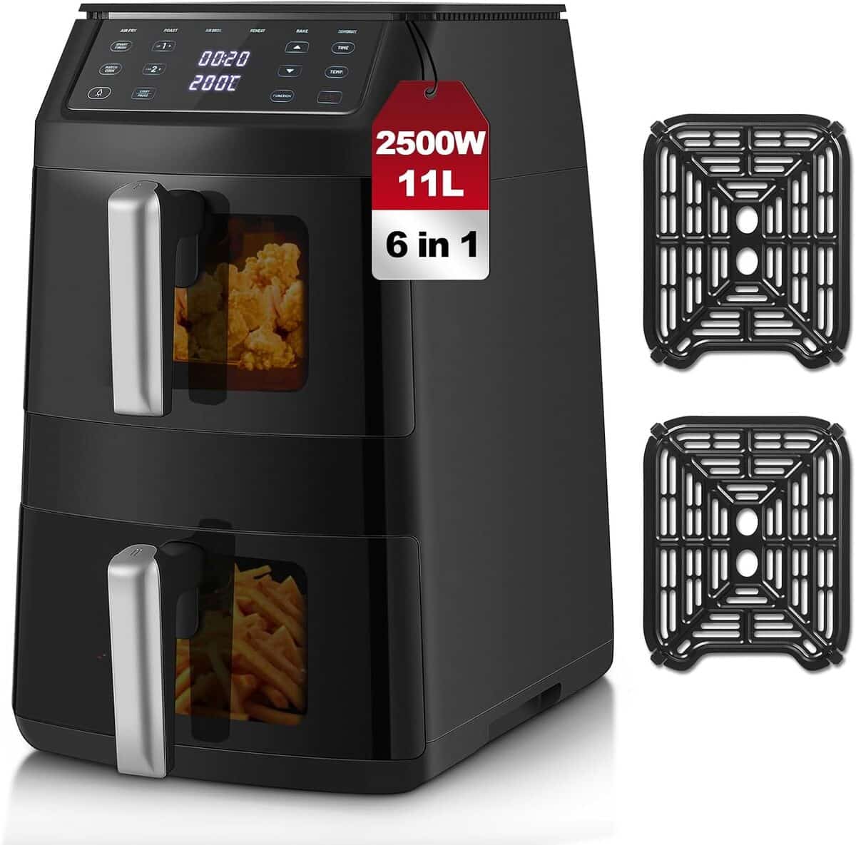 Test de la friteuse TopStrong Air Fryer 11L, 2500W à double tiroir