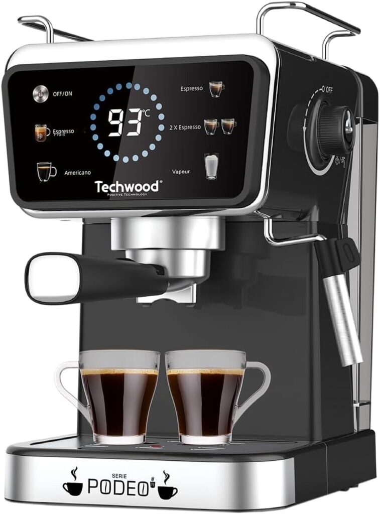 Test de la machine expresso Techwood TCA-1386EXN, noir