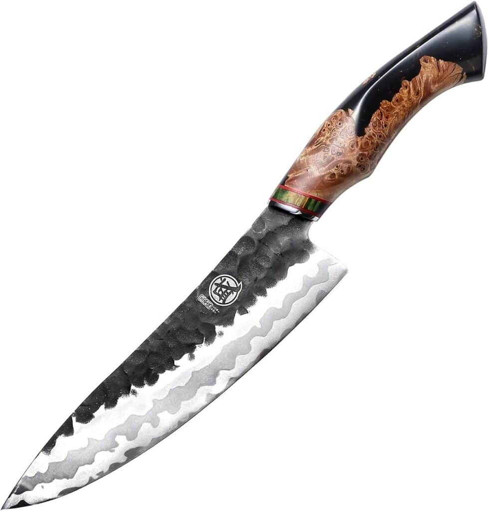 Test du couteau japonais Mitsumoto Sakari Gyuto 20 cm