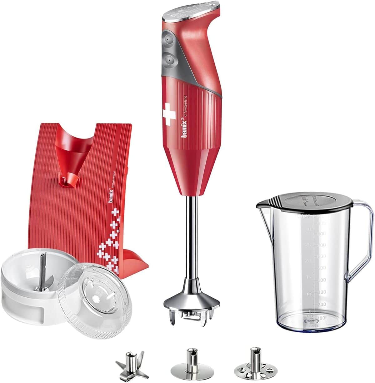 Test du mixeur plongeant SwissLine rouge : puissance et design au rendez-vous