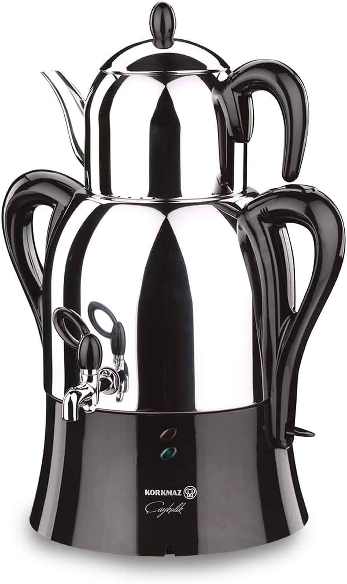 Test du samovar électrique Korkmaz A341-04 Caykolik noir