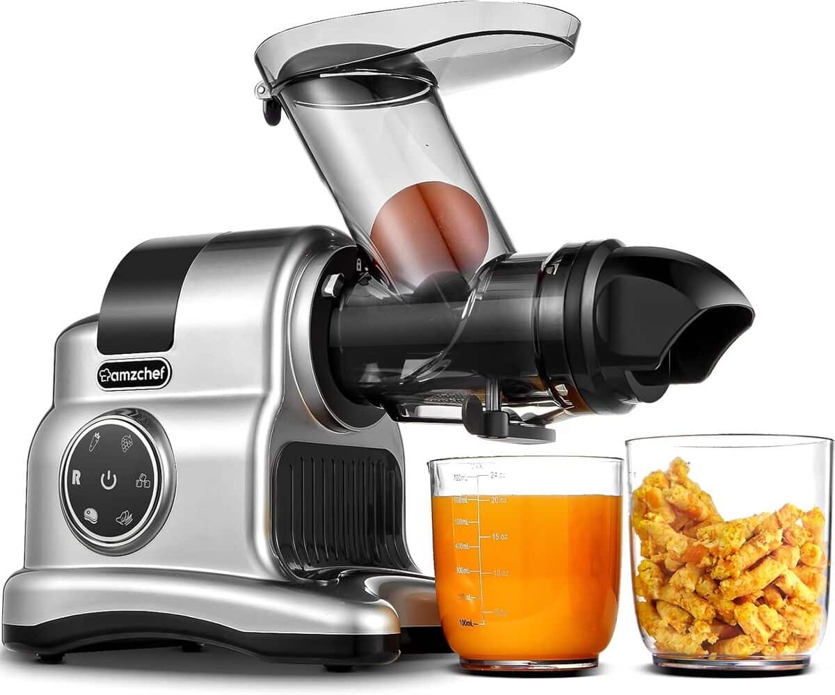 Test : extracteur de jus large AMZCHEF 150W