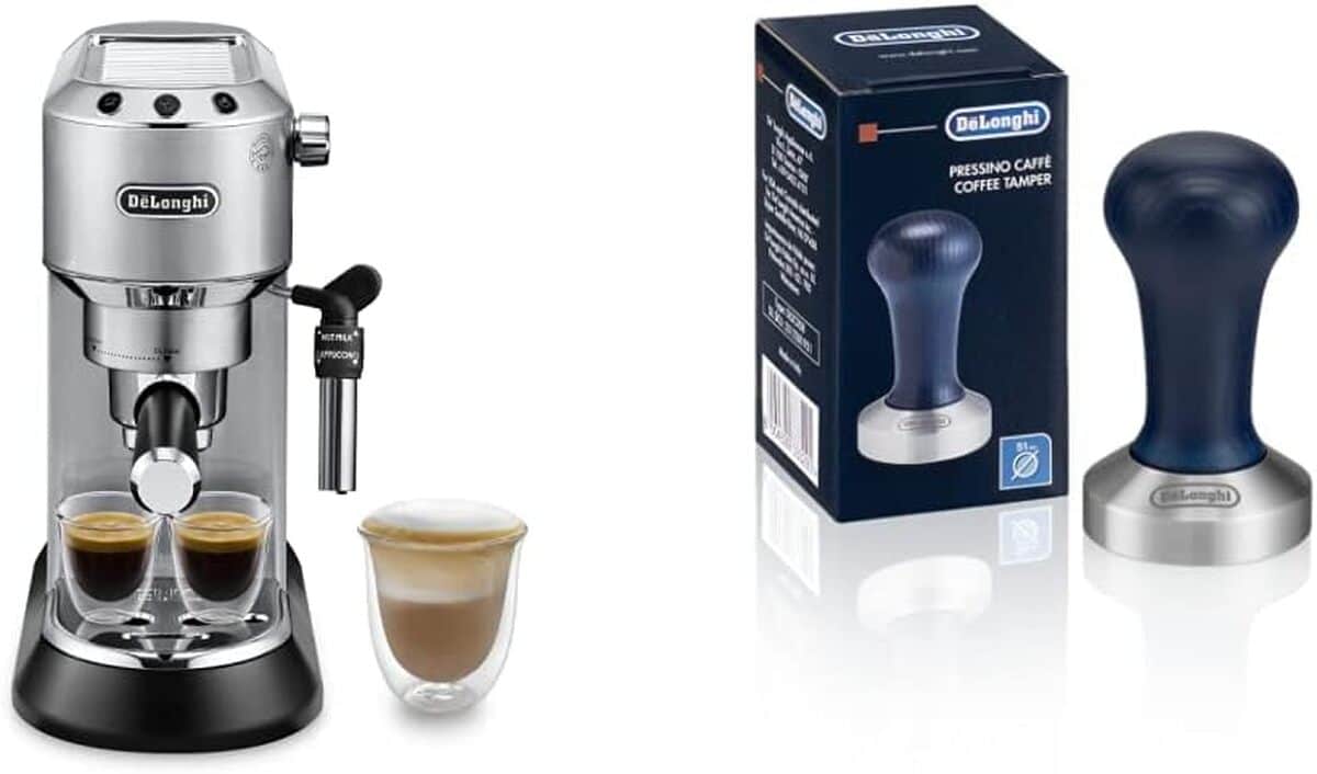 Test : machine expresso De'Longhi Dedica Style EC685M et tasseur en acier