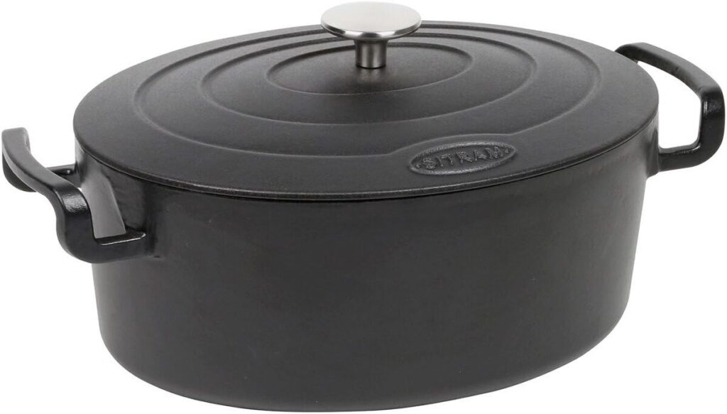 Test Sitram Sitrabella : cocotte ovale en fonte 6, 5 L