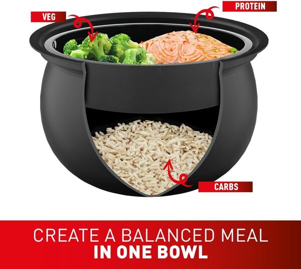 Tefal SpheriCook RK745840 Multicooker – 5L / Black Multicuiseur 5 l, Acier Inoxydable, Noir