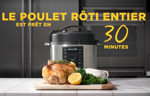 Crock-Pot Lift & Serve Mijoteuse numérique à cuisson lente avec couvercle à charnière et minuterie à rebours programmable | 4,7 l (jusqu’à 5 personnes) | Efficace en énergie | Noire [CSC052]