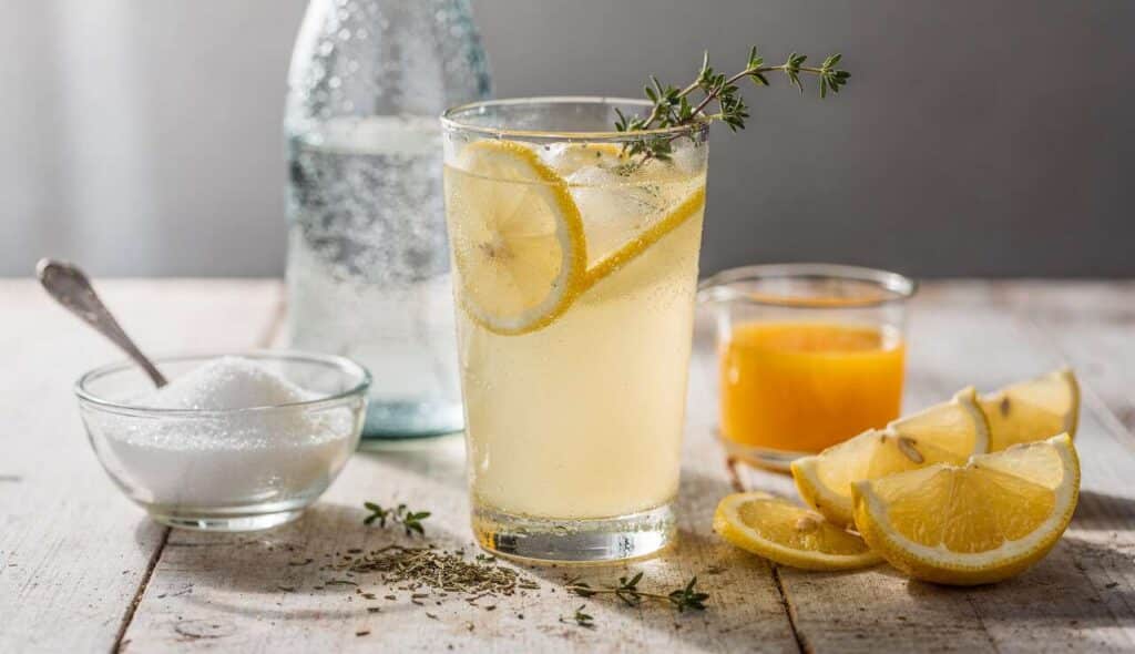 Citronnade maison : recette au citron et thym