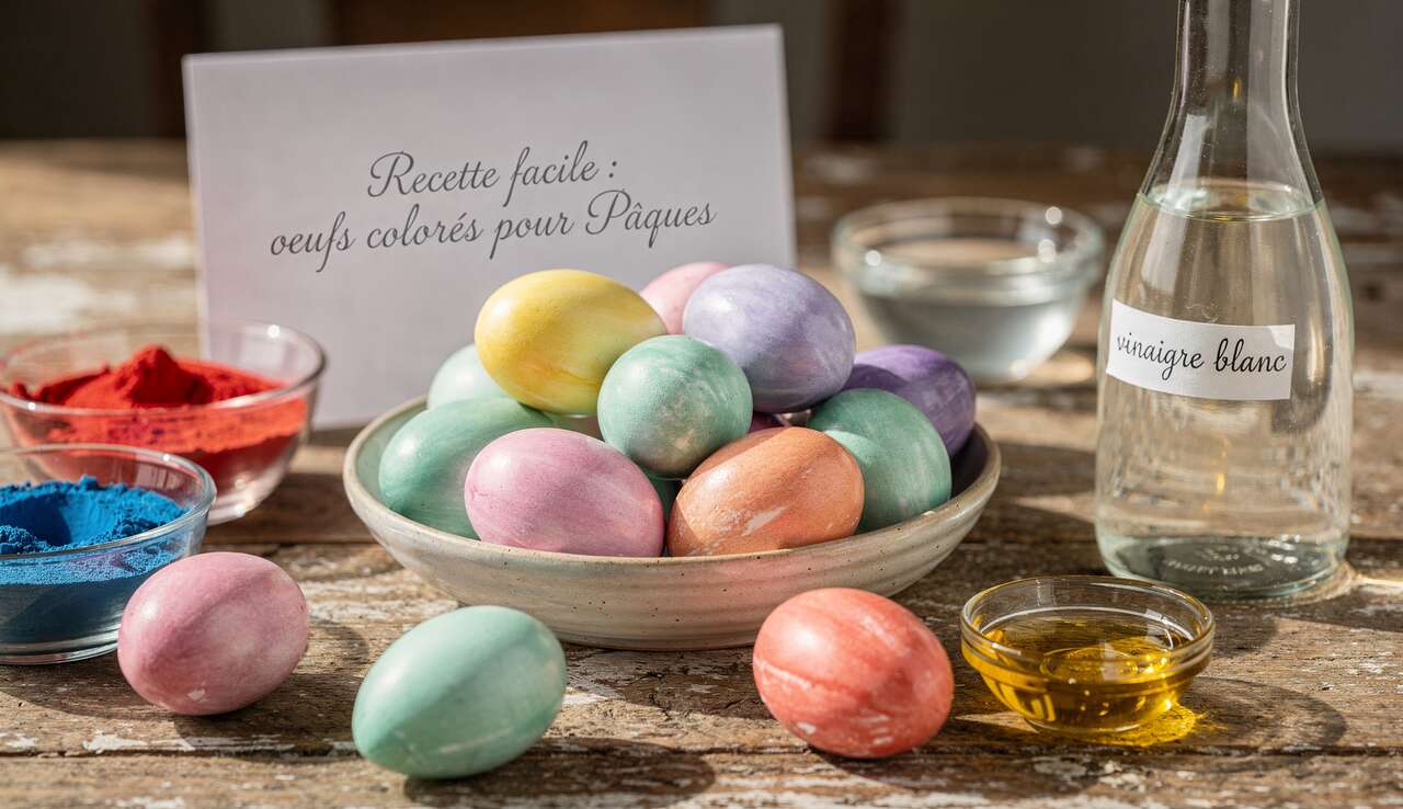 Recette facile : oeufs colorés pour Pâques