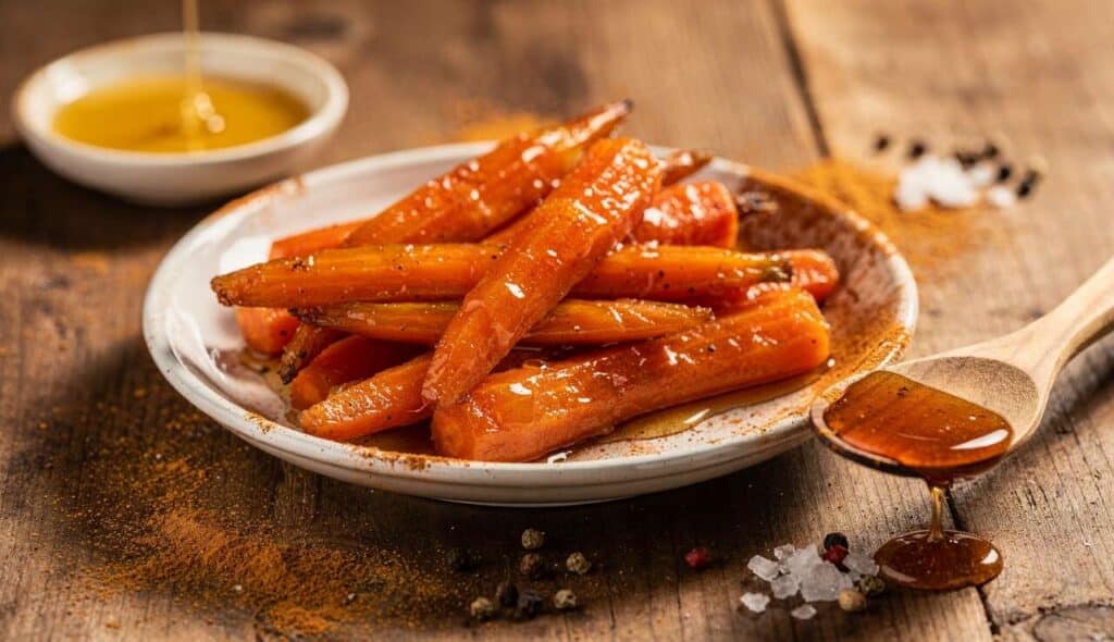 Carottes glacées au miel : recette gourmande