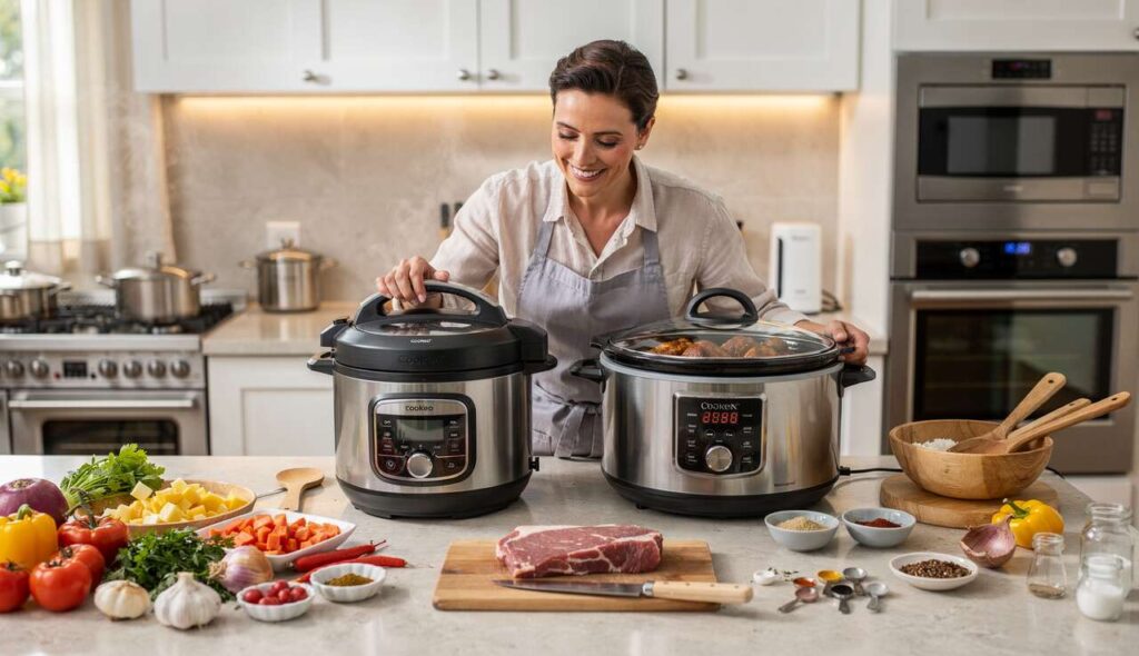 Différences et utilisations : autocuiseur Cookeo vs mijoteuse