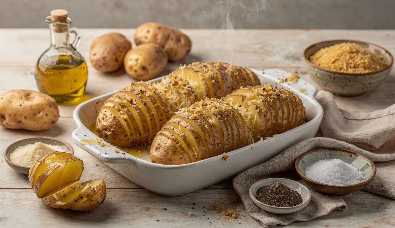 Pommes de terre Hasselback : recette suédoise croquante et fondante